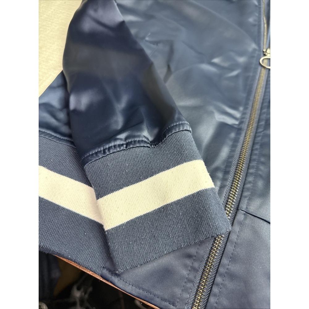 Touch By Alyssa Milano NFL New England Patriots Women's Jacket Sz S Satin Bomber - Picture 3 of 16